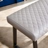Woods Dante Low Dining Bench - Light Grey