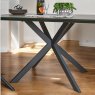 Woods Dante Ceramic Dining Table 135cm - Dark Grey