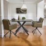 Dante Ceramic Dining Table 135cm - Dark Grey
