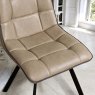 Woods Jack Mushroom Brown Dining Chair with Slate Grey Piping (Set of 2)