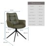 Woods Jill Olive Green Dining Chair