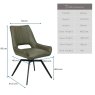 Woods Lily Olive Green Dining Chair