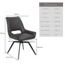 Woods Lily Slate Grey Dining Chair