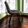 Woods Jack Slate Grey Dining Chair with Mushroom Brown Piping (Set of 2)