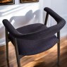 Clearance Albi Dining Chair - Dark Blue / Dark Oak Legs (Set of 2)