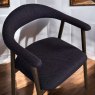 Clearance Albi Dining Chair - Dark Blue / Dark Oak Legs (Set of 2)