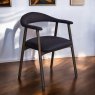 Clearance Albi Dining Chair - Dark Blue / Dark Oak Legs (Set of 2)