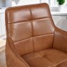 Woods Arno Cognac Real Leather Bar Stool (Set of 2)