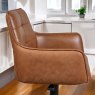 Woods Arno Cognac Real Leather Bar Stool (Set of 2)