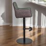 Woods Arno Green Real Leather Bar Stool (Set of 2)