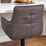 Woods Arno Green Real Leather Bar Stool (Set of 2)