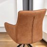 Woods Savonna Cognac Real Leather Dining Chair (Set of 2)