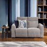 Brodie 2 Seater Sofa with Power and Massage in Granite Fabric