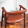Clearance Albi Dining Chair - Retro Brandy / Dark Oak Legs (Set of 2)