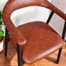Clearance Albi Dining Chair - Retro Brandy / Dark Oak Legs (Set of 2)