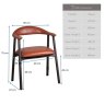 Clearance Albi Dining Chair - Retro Brandy / Dark Oak Legs (Set of 2)