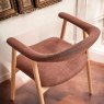 Clearance Albi Dining Chair - Copper / Oiled Oak Legs (Set of 2)