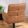 Woods Arno Cognac Real Leather Dining Chair (Set of 2)