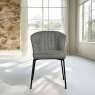 Tristan Petrol Fabric Dining Chair (Set of 2)