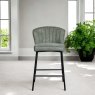 Tristan Petrol Fabric Bar Stool (Set of 2)