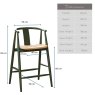 Woods Long Island Bar Stool - Olive Green