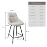 Woods Detroit Natural Counter Chair (Set of 2)