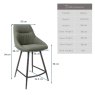 Woods Detroit Sage Counter Chair (Set of 2)