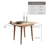 Woods Milan 80-110cm Extending Dining Table
