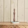 Woods Royal Glass Candle Stick in Misty Rose - Large