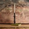 Woods Royal Glass Candle Stick in Carbon - Small