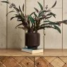 Woods Glass Base Vase in Carbon - Large