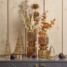 Woods Evergreen Tree Glass Ornament in Gold Luster - Large
