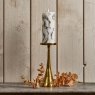 Woods Conical Candle Stand in Gold - Large