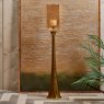 Woods Hurricane Pillar Candle Stand in Gold - Large