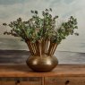Woods Aluminium Dome Vase in Antique Brass Finish - Medium