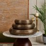 Woods Metal Bowl Tray in Brass Finish - Large