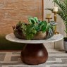 Woods Metal Bowl Tray in Brass Finish - Large