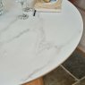 Woods Sutton 120cm Round Dining Table - Ash with Hampton Corner Bench RHF