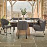 Sutton 160cm Dining Table - Ash with Frampton Corner Bench LHF & 2x Frampton Chairs in Anthracite