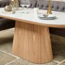 Woods Sutton 200cm Dining Table - Ash with Frampton Corner Bench in Anthracite RHF
