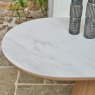 Woods Sutton 200cm Dining Table - Ash with Hampton Corner Bench in Grey LHF