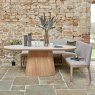 Woods Sutton 200cm Dining Table - Ash with Hampton Corner Bench in Grey LHF