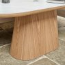 Woods Sutton 200cm Dining Table - Ash with Frampton Corner Bench LHF & Flat Bench in White