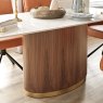 Woods West Bay Dining Table 180cm with 4x Parma Dining Chairs in Tan