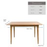 Woods Milan 120cm Fixed Dining Table
