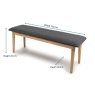 Woods Milan 120cm Dining Bench