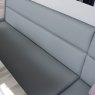 Woods Jupiter 180cm Dining Table & RHF Corner Bench with 2 Dining Chairs in Light Grey