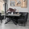 Woods Jupiter 180cm Dining Table & LHF Corner Bench in Black