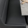 Woods Jupiter 180cm Dining Table & LHF Corner Bench with Flat Bench in Black