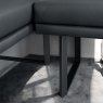 Woods Jupiter 180cm Dining Table & RHF Corner Bench with 2 Dining Chairs in Black
